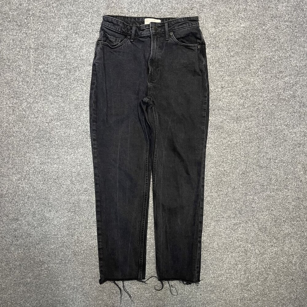 Everlane The Curvy Cheeky Jean 27 Regular Organic Cotton Black Denim